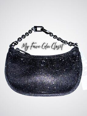 NEW Lululemon Glitter BLACK City Essentials Nano mini Shoulder Bag